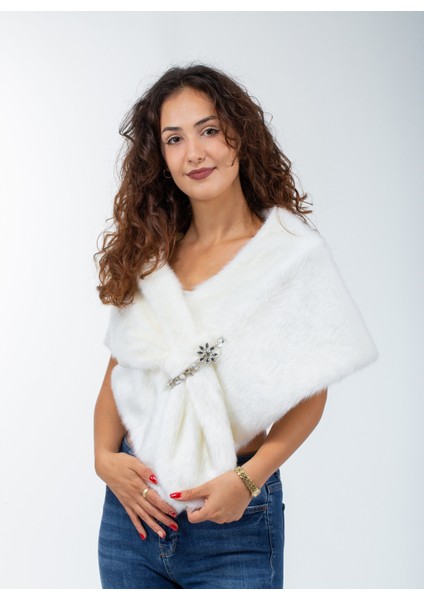 Içten Geçmeli Gelin Abiye Tilki Kürk Bolero fırsatları