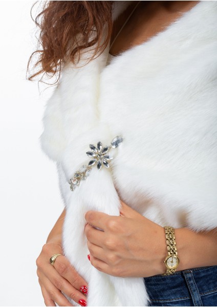 Içten Geçmeli Gelin Abiye Tilki Kürk Bolero indirimleri