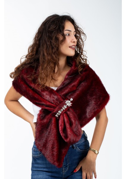 Içten Geçmeli Gelin Abiye Tilki Kürk Bolero