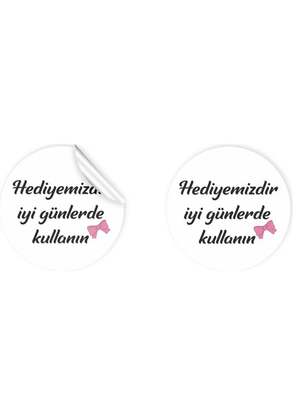 Anka Design Kuşe Sticker 4 x 4 cm 36 Adet Hediyemizdir