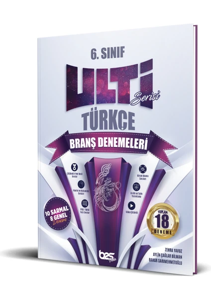 Bes yayınları 6. Sınıf Türkçe Ulti Serisi Branş Denemeleri 2023