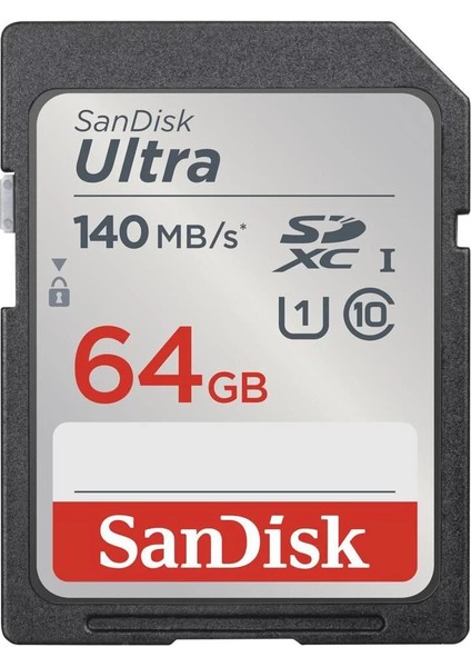 Ultra 64GB 140MB/S Sdhc/sdxc Class 10 Uhs-I Hafıza Kartı SDSDUNB-064G-GN6IN