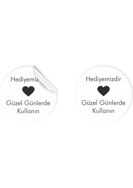 Anka Design Kuşe Sticker 4 x 4 cm 36 Adet Hediyemizdir