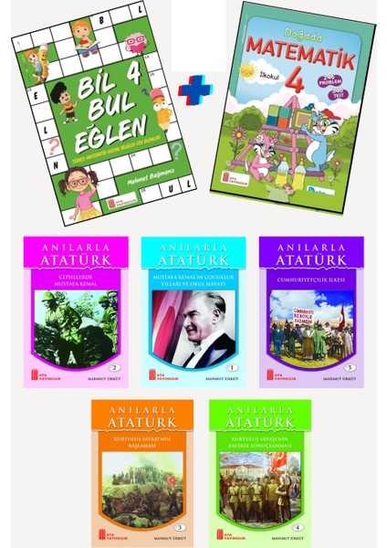 4.sınıf Bil Bul Eğlen +4.sınıf Doğada Matematik+4.sınıflar Için 5'li Süper Hikaye Seti