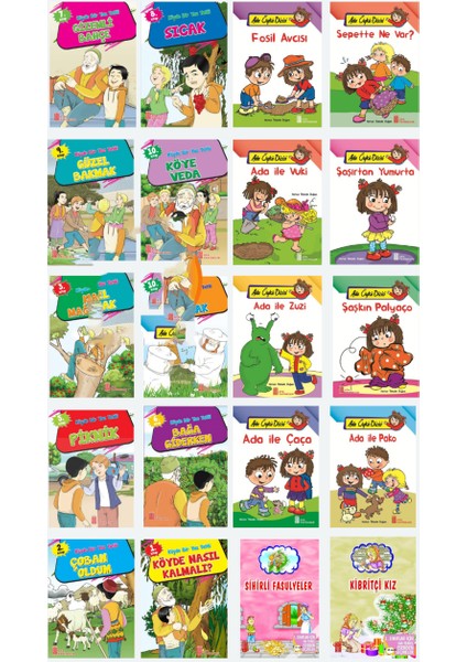 1.sınıflar Için Kitap Okumayı Sevdiren Büyük Boy 20 Adet Öykü Kitabı(En Çok Satanlar)