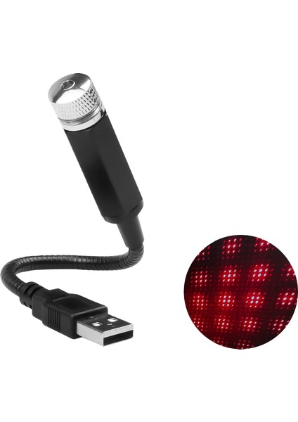 Romantik LED Tavan Yıldız Gece Işık Projektörü Atmosfer Galaxy Işık USB Dekoratif Işık Ayarlanabilir Araba Iç Dekoratif Aydınlatma(Yurt Dışından)