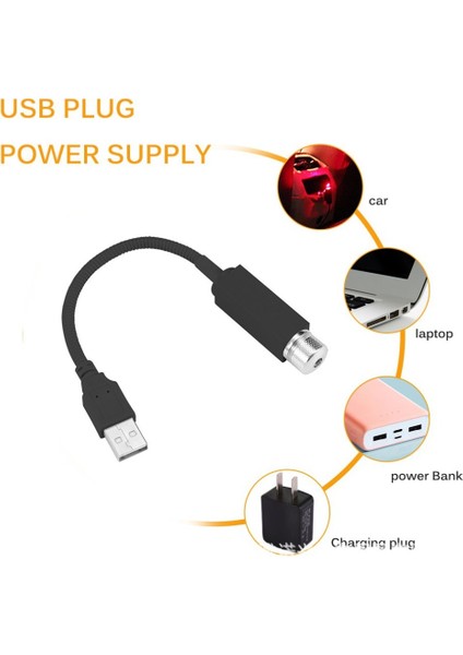 Romantik LED Tavan Yıldız Gece Işık Projektörü Atmosfer Galaxy Işık USB Dekoratif Işık Ayarlanabilir Araba Iç Dekoratif Aydınlatma(Yurt Dışından) fiyatları
