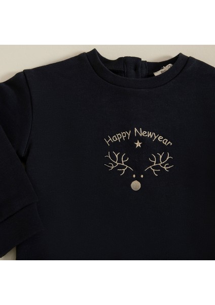 Party Baskılı Tshirt Antrasit modelleri