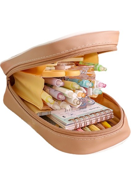 Şeffaf Büyük Kapasiteli Öğrenci Kalem Çantası Sevimli Koreli ve Japon Kız Kalem Kutusu (Yurt Dışından) modelleri