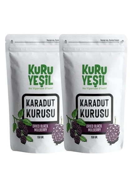 Kuru Yeşil Karadut Kurusu - Dried Fruit - Blackberry -  Healthy Snack - Freeze Dried -  300 gr