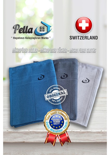 Orijinal Ithal Mikrofiber Temizlik Bezi 3'lü Pella Bez fiyatları