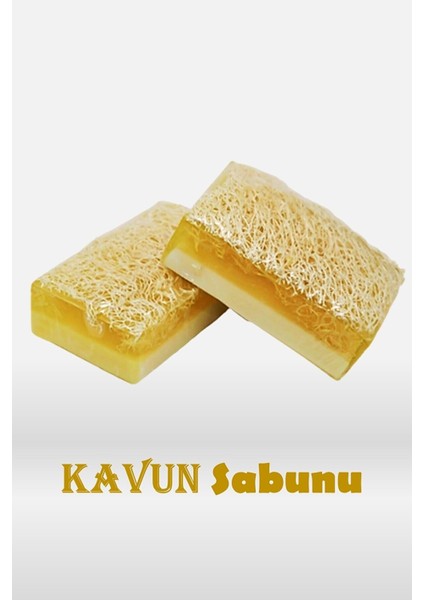 El Yapımı Doğal Kabak Lifli Kavun Sabunu 1 Adet 110 gr