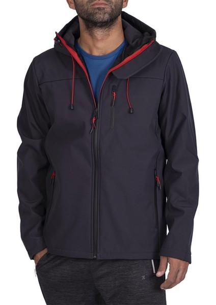 2011100 Erkek Antrasit Softshell Mont