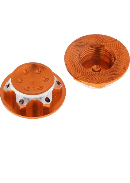 1: 8 Ölçekli 17MM Tekerlek Bağlantı Elemanı 1/8 Rc Araçlar Için Kilit Somunları Turuncu modelleri