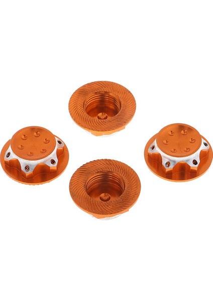 1: 8 Ölçekli 17MM Tekerlek Bağlantı Elemanı 1/8 Rc Araçlar Için Kilit Somunları Turuncu indirimleri