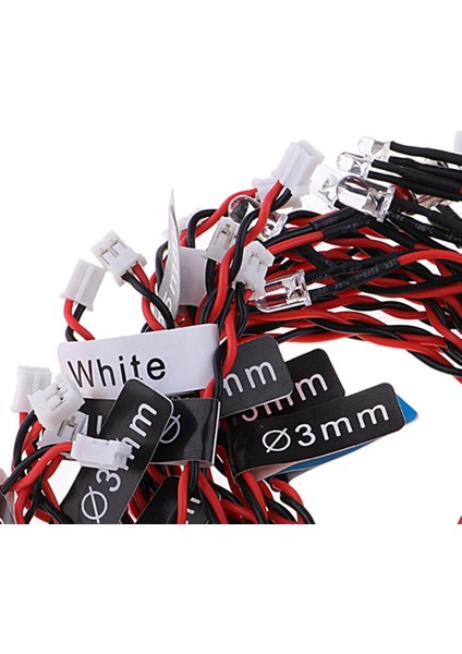 12 LED Flash Flaş Işıkları Lamba Kitleri 1/10 SCX10 CC01 Hsp Rc Car