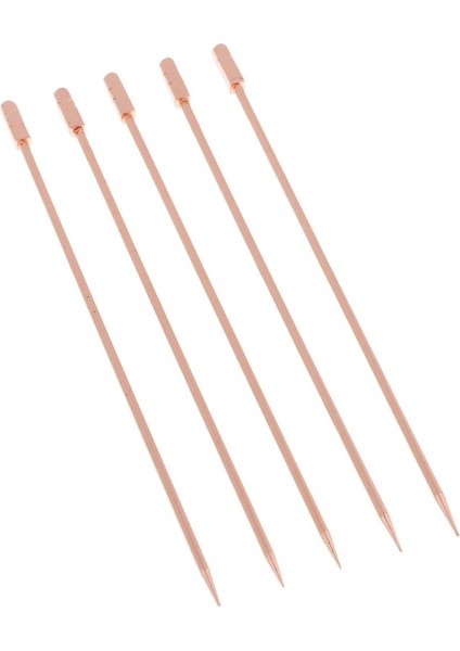 5pcs/set Paslanmaz Çelik Kokteyl Seçmeleri Kokteyl -, 10.5cm Kare -Rose Altın