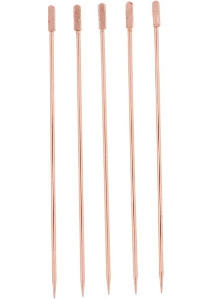 5pcs/set Paslanmaz Çelik Kokteyl Seçmeleri Kokteyl -, 10.5cm Kare -Rose Altın fiyatları