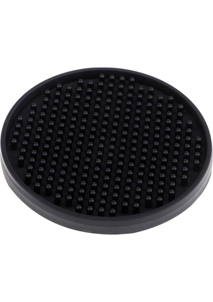 Alkolsüz Coaster Cup Mat Silikon Pad Tabletop Kupa Mutfak Aksesuarını Koru - Açıklandığı Gibi Siyah