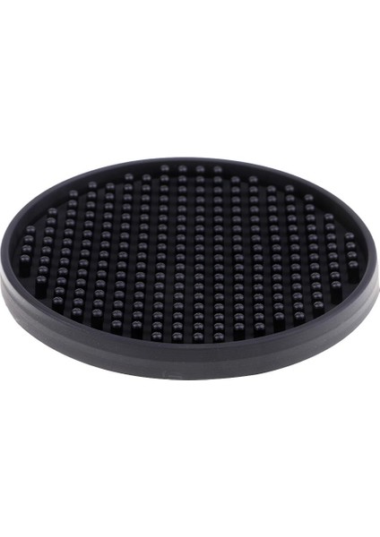 Alkolsüz Coaster Cup Mat Silikon Pad Tabletop Kupa Mutfak Aksesuarını Koru - Açıklandığı Gibi Siyah fırsatları