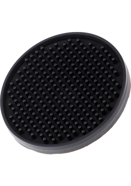 Alkolsüz Coaster Cup Mat Silikon Pad Tabletop Kupa Mutfak Aksesuarını Koru - Açıklandığı Gibi Siyah indirimleri