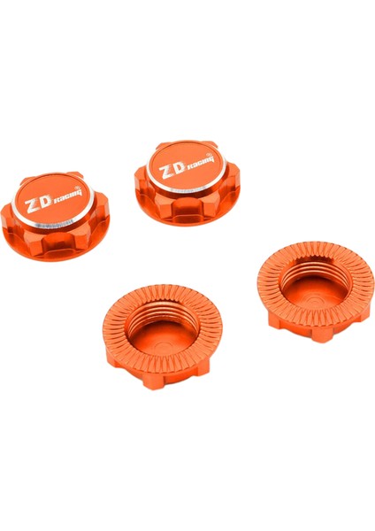 4x 17MM Tekerlek Somunları 1: 8 Rc Araba Tırmanma Araba Accgred Portakal Için Toz Geçirmez