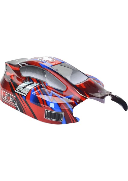 Rc 1/8 Ölçekli Buggy Vücut Kabuğu Kapak Siyah Kesim Kırmızı
