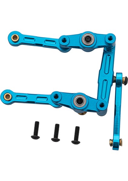 TT02 TT02D Için Metal Direksiyon Bağlantıları 1/10 Rc Araç Parçaları Mavi