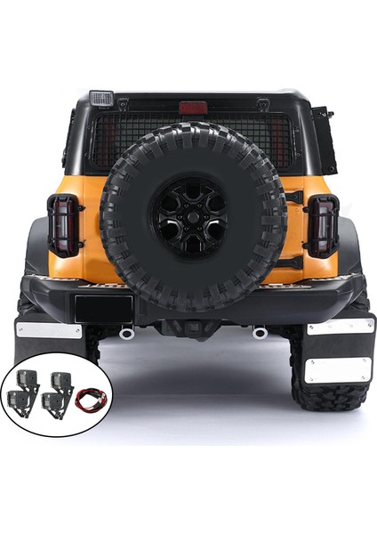 Eksenel SCX10 Uzaktan Kumanda Parçaları Için 1/10 LED Işık 4le