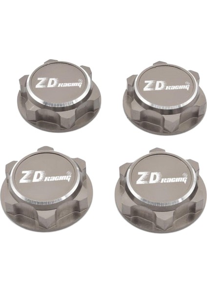 4pcs 17MM Tekerlek Somunları 1: 8 Rc Araba Tırmanma Arabası Acc Yükseltme Titanyum Gri