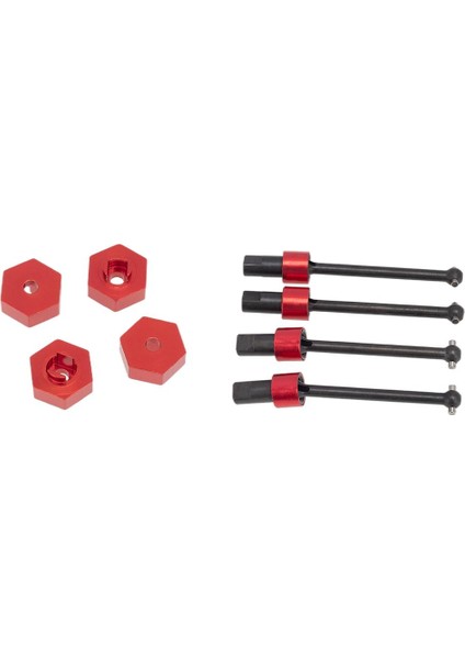 Rc Araç Metal Yükseltme Parçaları/18 Drivesh Mili Kiti Için Kırmızı Anodize Aksesuarlar