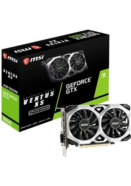 Msı Geforce Gtx 1650 D6 Ventus Xs 4gb Gddr6 128BIT DX12 Gaming (Oyuncu) Ekran Kartı