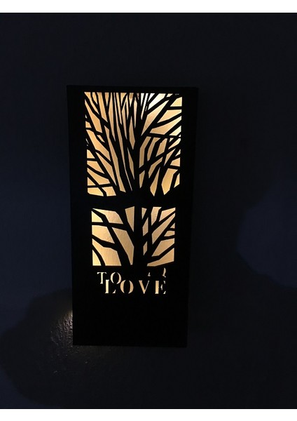 Ağaç Motifi Desenli Pilli Peri LED Ahşap Duvar Dekoru 36X18CM (Piller Dahil) fırsatları