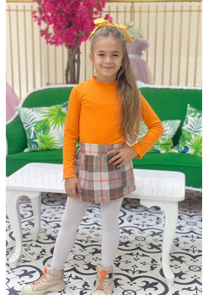 Mojo Kız Çocuk Kaşkorse Bisiklet Yaka Body 3429 Turuncu fiyatları