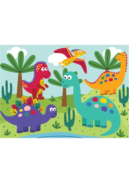 24 Parça - Cute Dınosaurs (Sevimli Dinozorlar) fiyatları