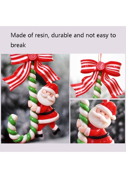 3 Adet Noel Tatil Süslemesi Noel Kamışı Şeker Bar Süsleri (Snowman) (Yurt Dışından)