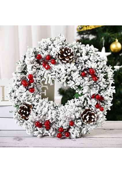 23CM Noel Çelenk, Spesifikasyon: Sıradan Beyaz Kar (Yurt Dışından)