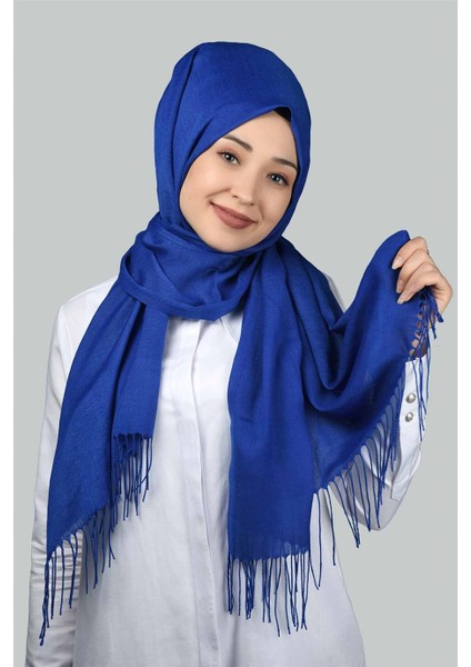 Düz Paşmina Şal - Saks