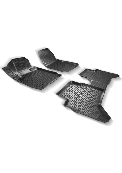 Ford Connect Panelvan (2 Parça) 2002-2013 3D Havuzlu Siyah Paspas Seti