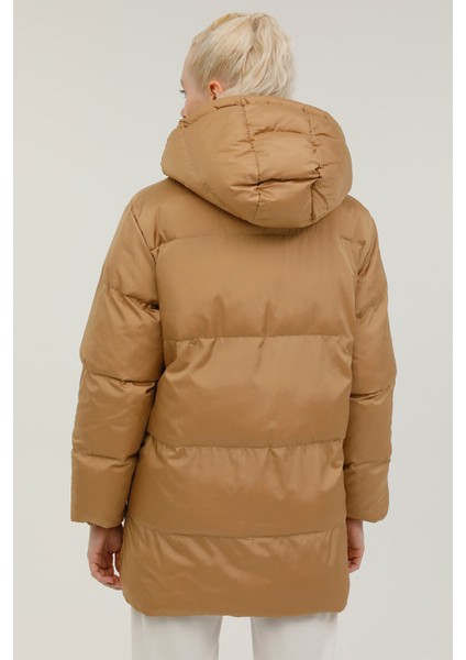 W-Bella Coat 2pr Camel Kadın Uzun Kaban