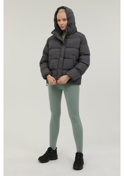 W-SN2020 Bıanca Coat 2pr Antrasit Kadın Kısa Kaban modelleri