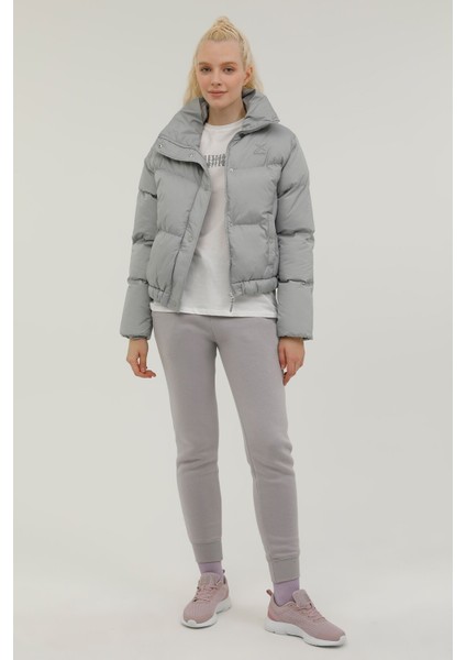 W-SN38 Candy Coat 2pr Gri Kadin Kisa Kaban modelleri