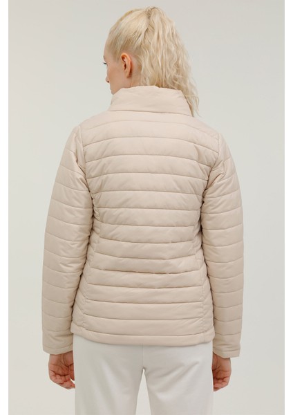 W-SN659 Basıc Padded Coat Ekru Kadın Mont fiyatları
