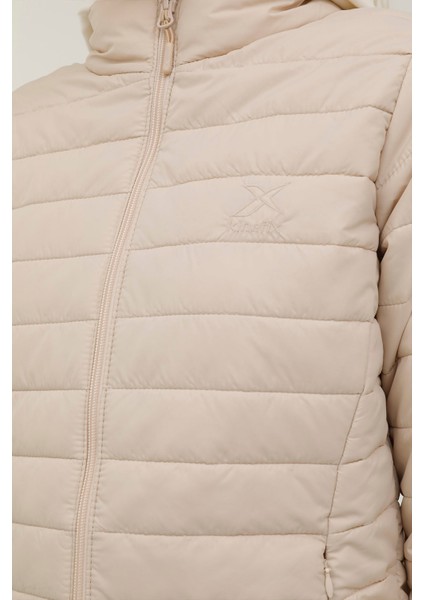 W-SN659 Basıc Padded Coat Ekru Kadın Mont fırsatları
