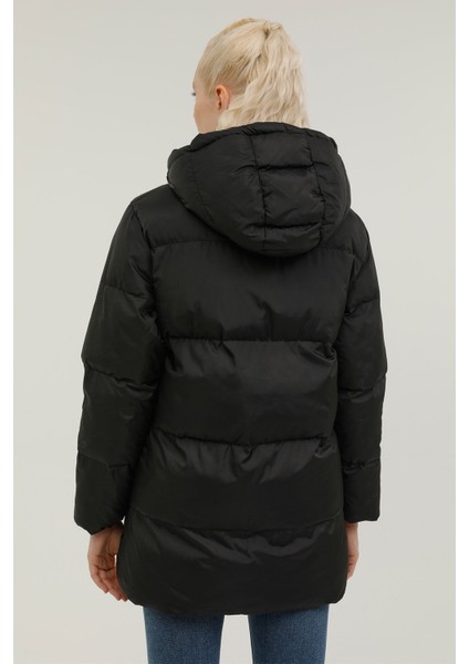 W-Bella Coat 2pr Siyah Kadın Uzun Kaban fiyatları