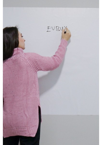 Akıllı Kağıt - 100x200 Cm Beyaz, 2 Adet Yeri Değiştirilebilir, Statik Tutunan Pratik Yazı Tahtası