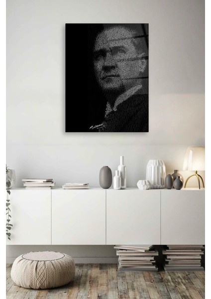 Atatürk Tipografi Cam Tablo modelleri