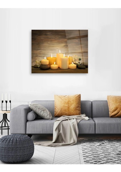 3 Boyutlu Mum Cam Tablo modelleri