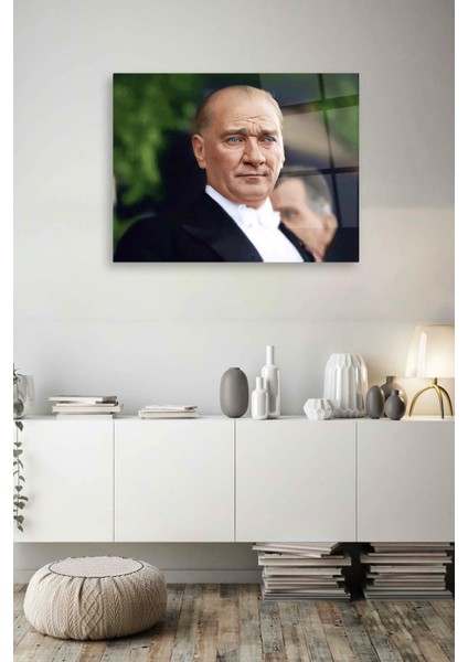 Atatürk Renkli Cam Tablo modelleri