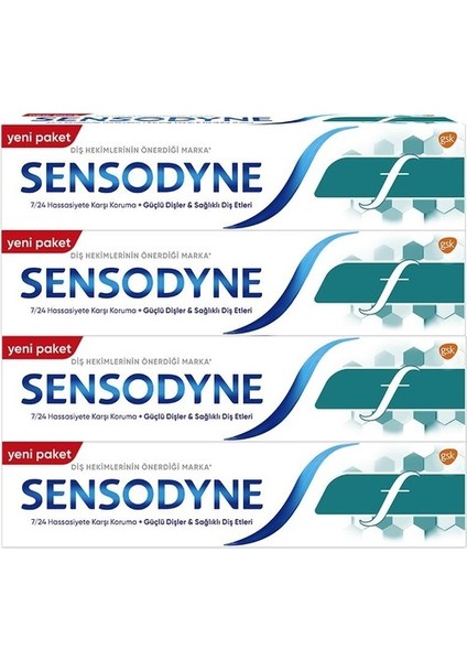 F Diş Macunu 4x100 ml